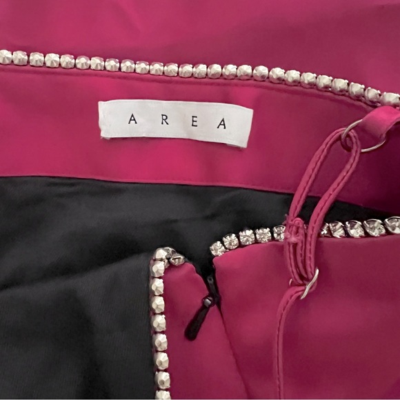 Area Crystal Trimmed Structured Slip Dress - Picture 9 of 12